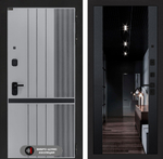 Входная дверь Лабиринт SKYLAB - Зеркало максимум с тонировкой Черный кварц