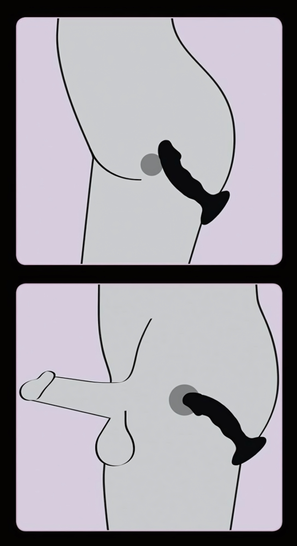 Черная реалистичная анальная вибровтулка - 14 см. (Цвет: черный)