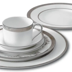 Wedgwood Блюдце для чайной чашки Vera Wang Lace Platinum 14,5 см