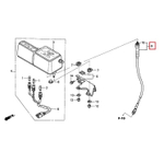 трос спидометра Honda XR250R 44830-KZ9-000