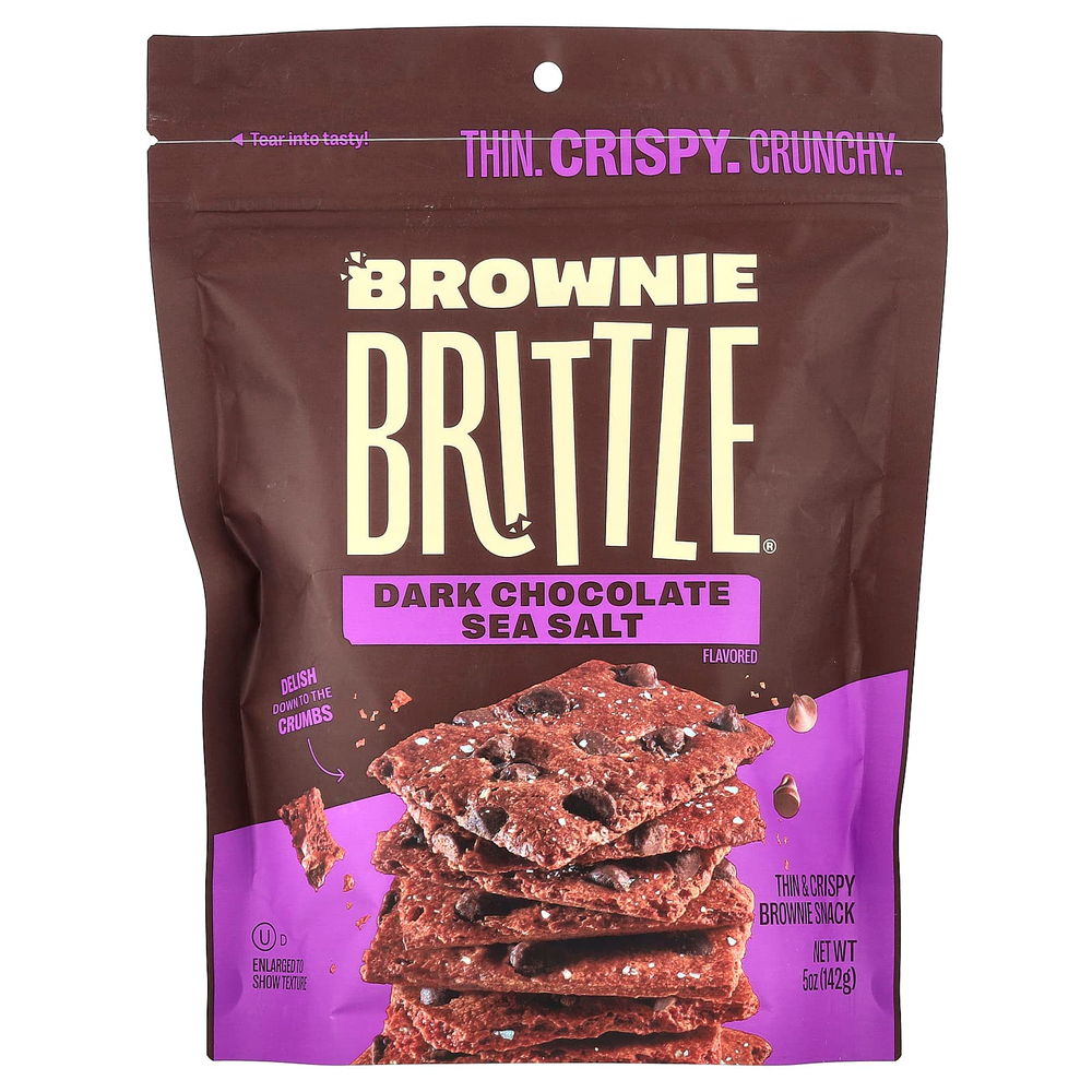 Sheila G's, Brownie Brittle®, морская соль из темного шоколада, 142 г (5 унций)