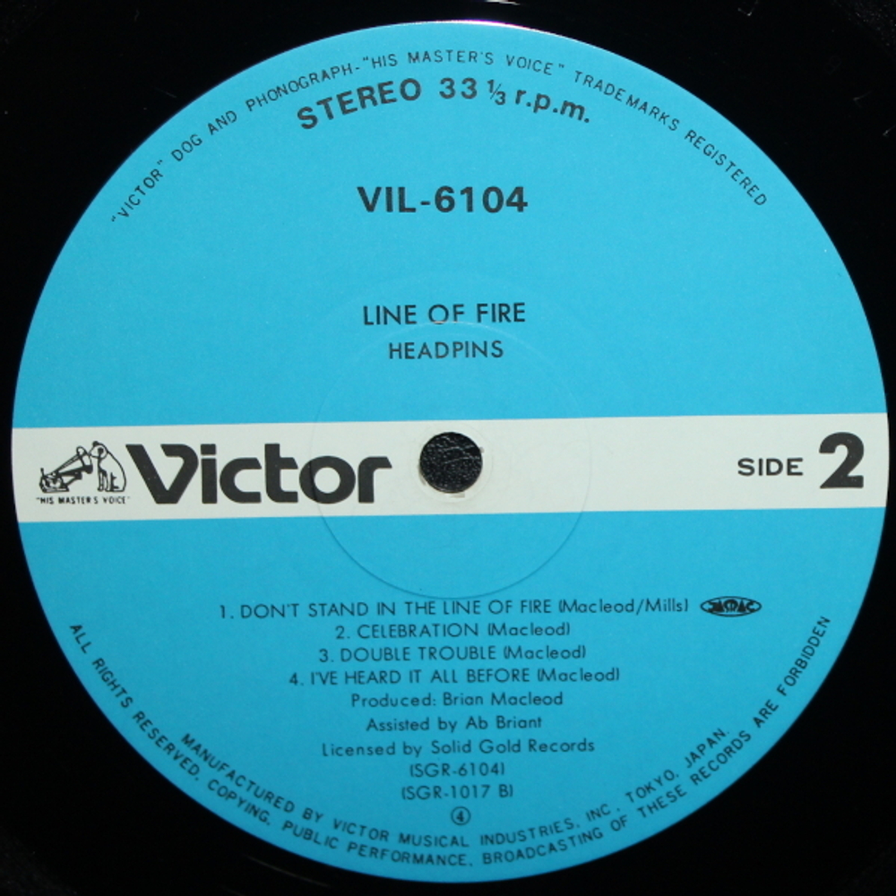 Headpins / Line Of Fire (LP)