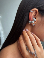 Кафф серебро