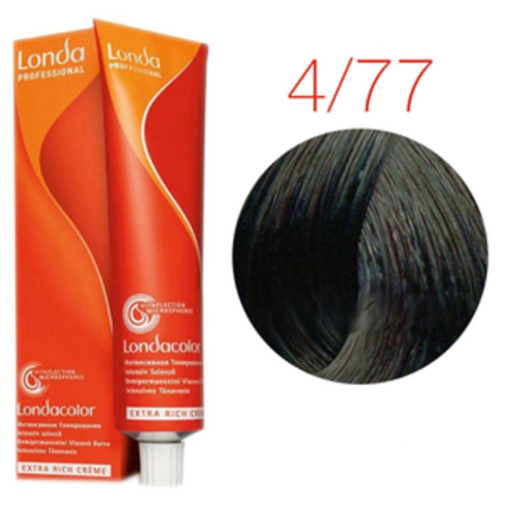 Londa Color инт.тонирование, 4/77 шатен интенсивно-коричневый, 60мл