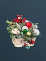 Новогодняя корзинка с Совой