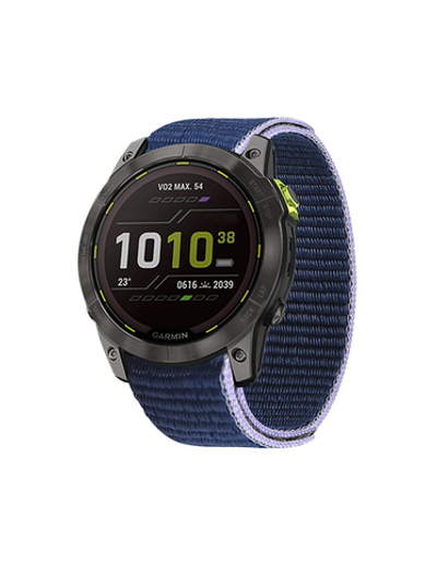Нейлоновый ремешок NylonFit 22 мм, (длина 290 мм) для Garmin 5/5+/6/7/,Quatix 5,MARQ, Forerunner 935/945, instinct 1/2,Epix Gen 2 (Синий)