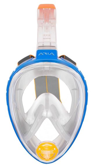 Маска полнолицевая Oceanreef Aria Classic для сноркелинга прозрачный/синий