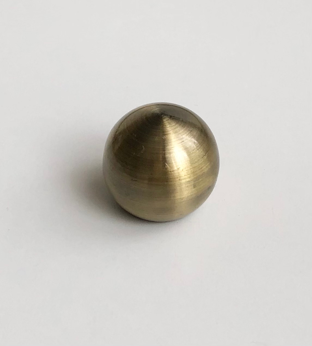 Наконечники "Шарик" для кованых карнизов d16 мм, цвет антик