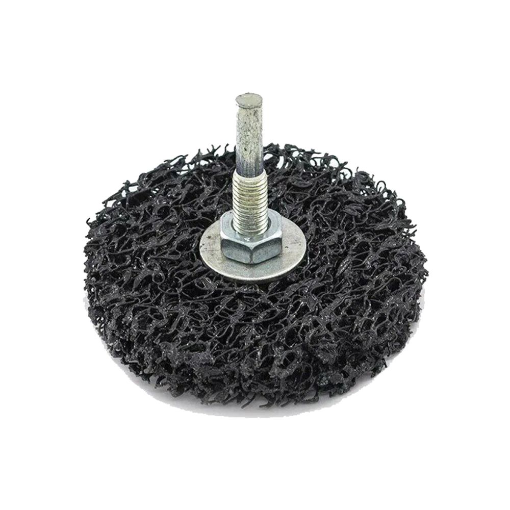 Коралловый зачистной круг на дрель (50 мм; черный) "РОСОМАХА" (443050)