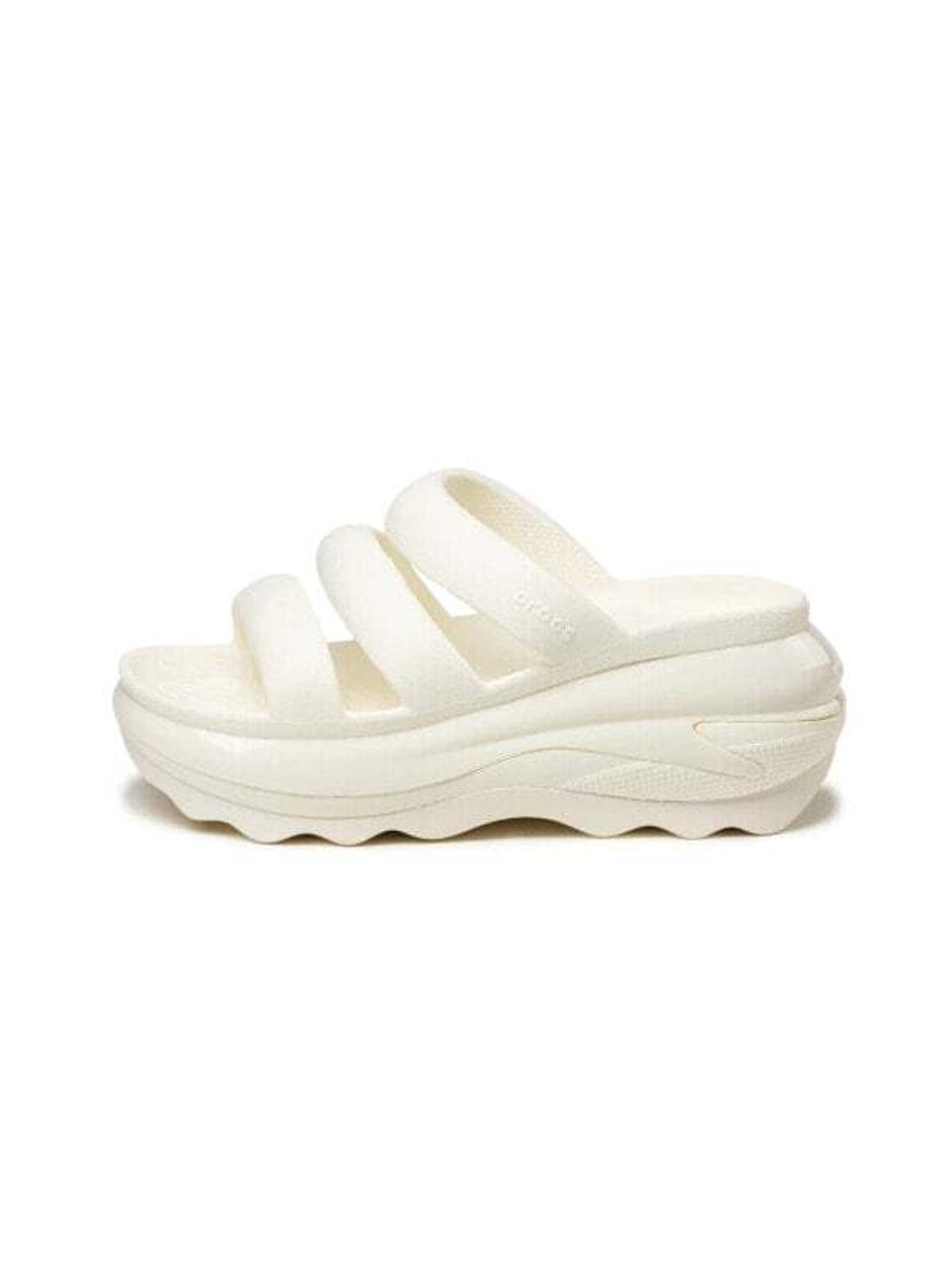 Crocs Mega Crush Triple Strap – домашние тапочки 38-39 / Chalk
