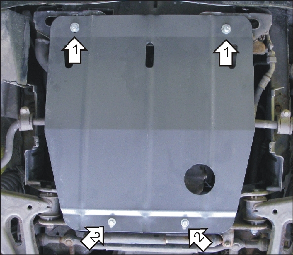 Защита картера Двигателя. 2 мм, Сталь. для Mercedes C-class 1993-2000 MOTODOR.01203