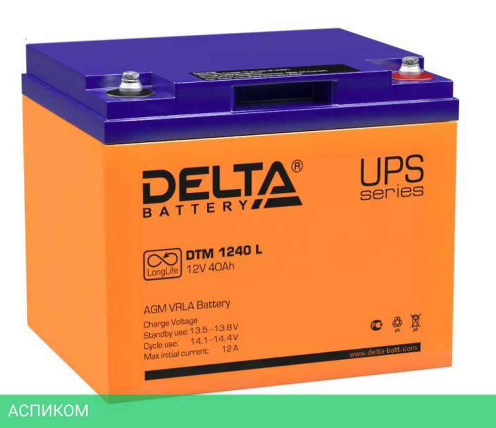 Аккумулятор для ИБП Delta DTM 1240L