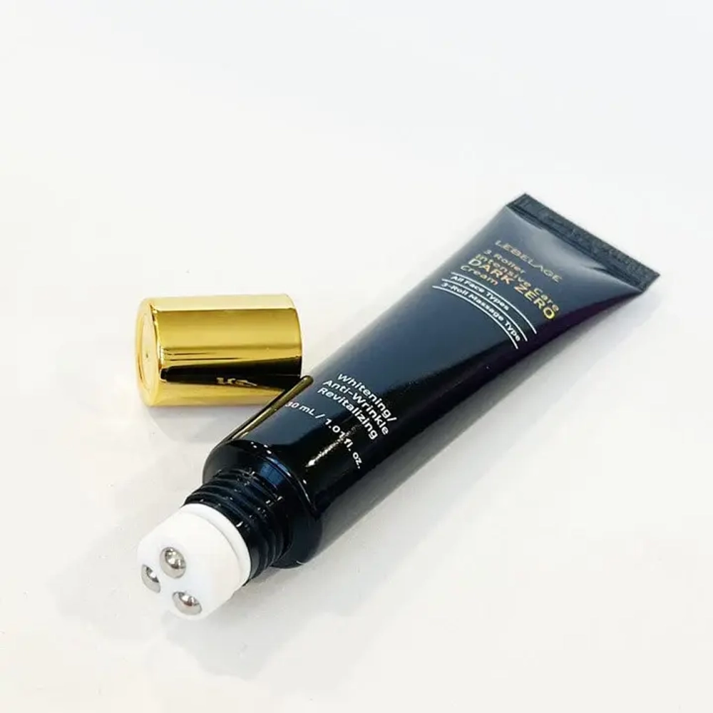 Крем-роллер для уставшей кожи вокруг глаз и лица Lebelage 3 Roller Intensive Care Dark Zero Cream (30мл)