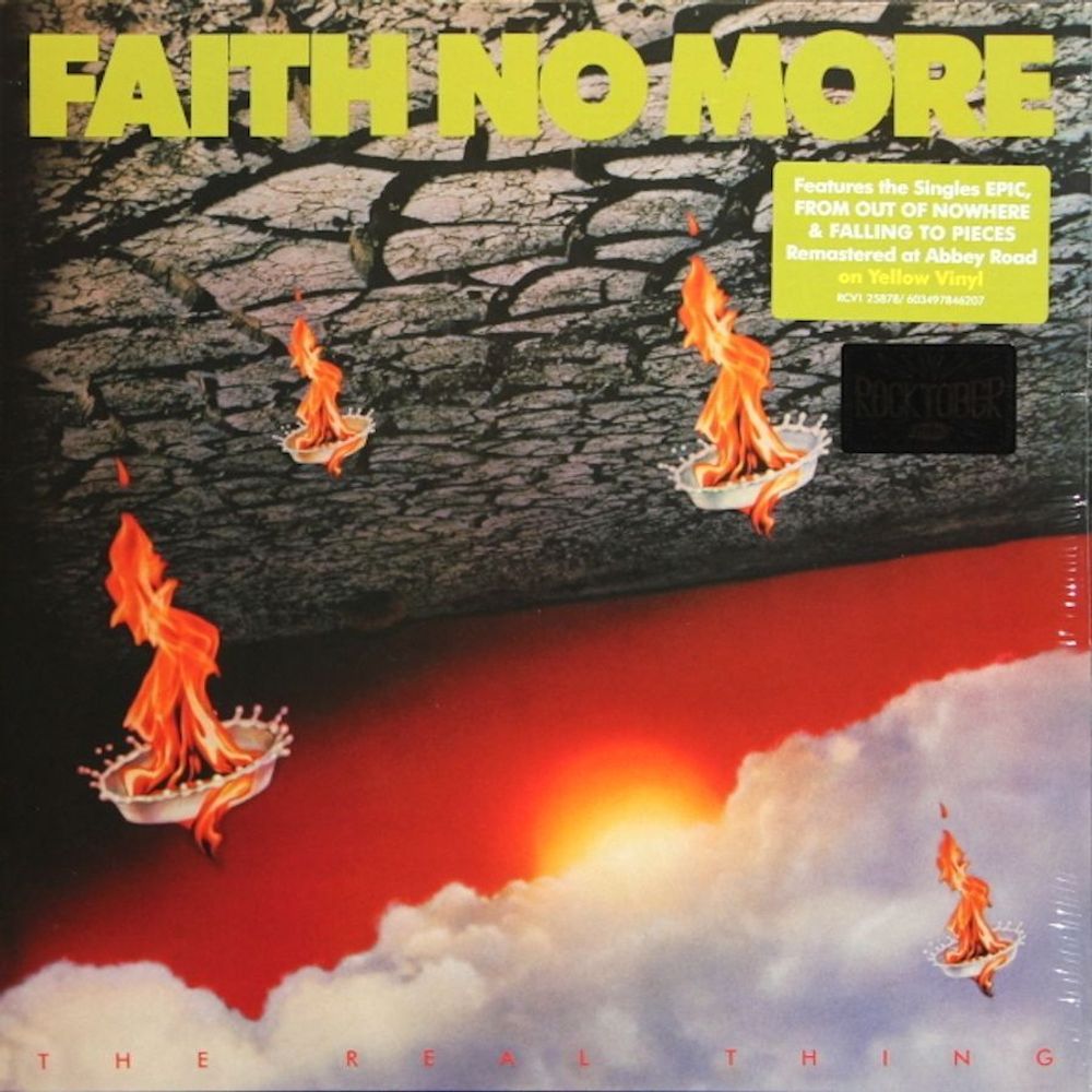 Faith No More. The Real Thing (Limited Edition, Yellow LP) новая запечатанная виниловая пластинка