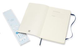 Блокнот Moleskine Classic Soft XLarge 190х250мм 192стр линейка мягкая обложка синий сапфир (QP621B20)