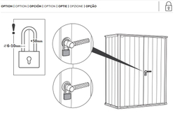 Уличный шкаф пластиковый Keter Deco Vertical 1400 л narrow brown