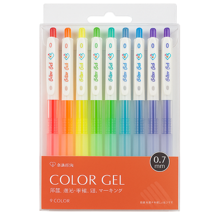 Набор неоновых ручек Color Gel 9 шт