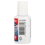 Корректирующая жидкость BRAUBERG "Premium", быстросохнущая, 20 мл, ЯРКО-БЕЛАЯ, с губкой, 224090