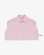 Рубашка Kraizy Stripes короткая без рукава розовая