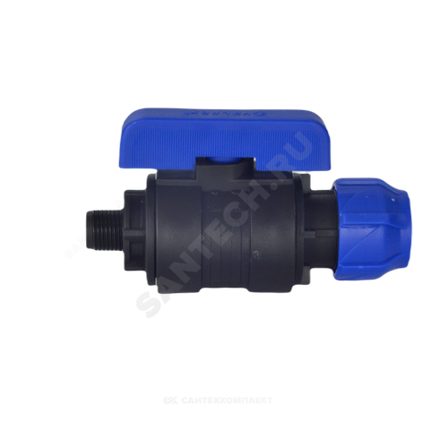 Кран шаровой компрессионный Дн 25х1/2" НР Ру16 VALFEX 1210012625012