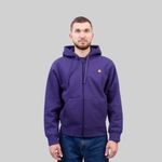  Толстовка мужская Carhartt WIP Hooded American Script Jacket артикул:I033063_aura - купить в магазине Дайс