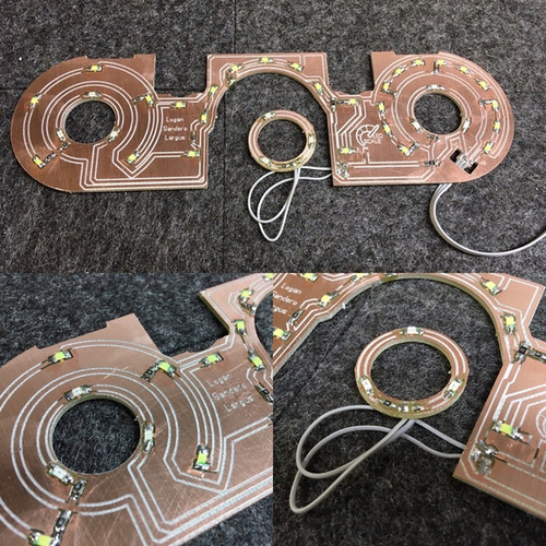 Светодиодная плата для блока отопителя Largus, Duster, Logan, Sandero, Almera (индивидуальный заказ по цветам)