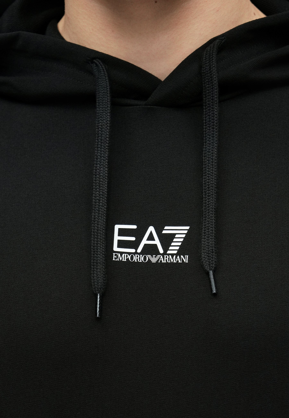 EA7 Emporio Armani Толстовка с капюшоном - Чёрный