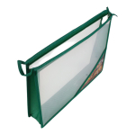 Папка А4 на молнии, прозр.пластик, дизайн на уголке, 60мм, микс 12 (Basir)