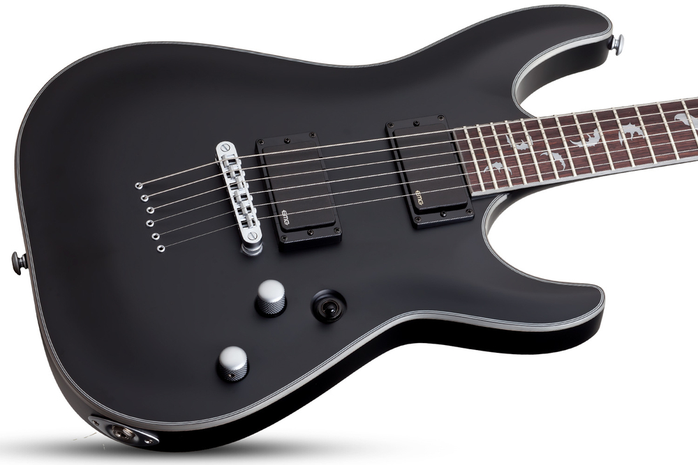 SCHECTER DAMIEN PLATINUM-6 SATIN BLACK