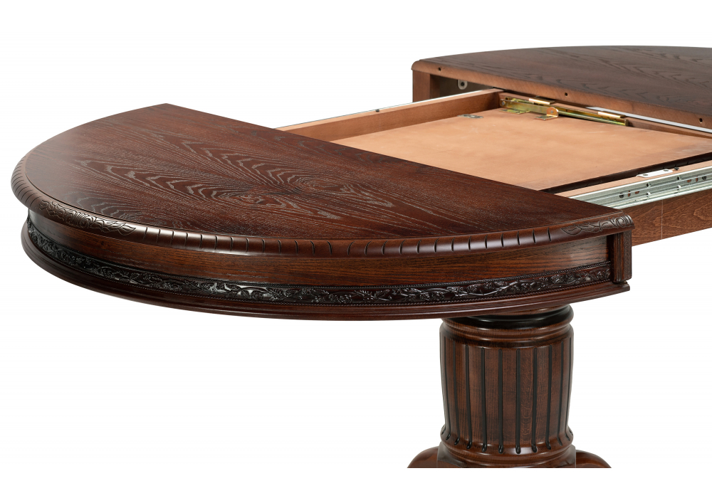 Стол деревянный Woodville Альфред орех, коричневая патина