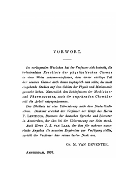 Physikalische Chemie Für Anfänger | C.M. Deventer