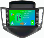 Магнитола для Chevrolet Cruze 2009-2012 - Airoc AB-1308 (кнопки и крутилки), Android 13, TS20, 6/128Гб, SIM-слот, CarPlay