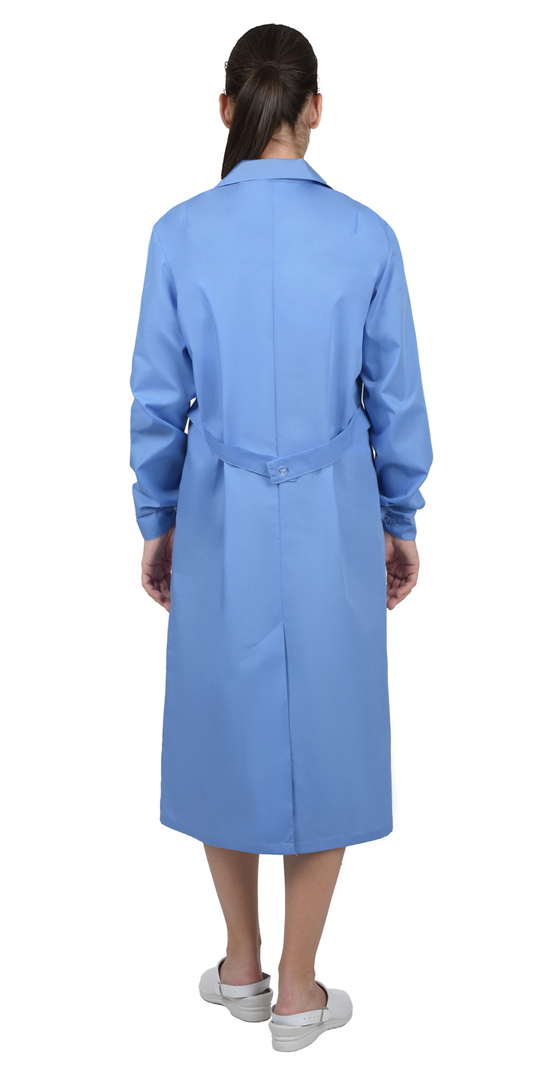 Халат женский с рельефами голубой СТ