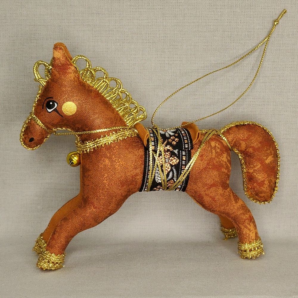 Ёлочная игрушка Лошадка Цирковая