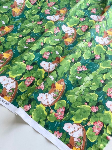 ВОДНАЯ ПРОГУЛКА, 100% хлопок Handmade Fabrics 4