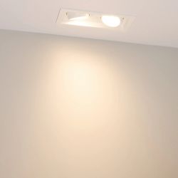 Светильник MS-VORTEX-BUILT-S170x90-2x12W Warm3000 (WH-WH, 40 deg, 230V) (Arlight, IP20 Металл, 5 лет) 057761