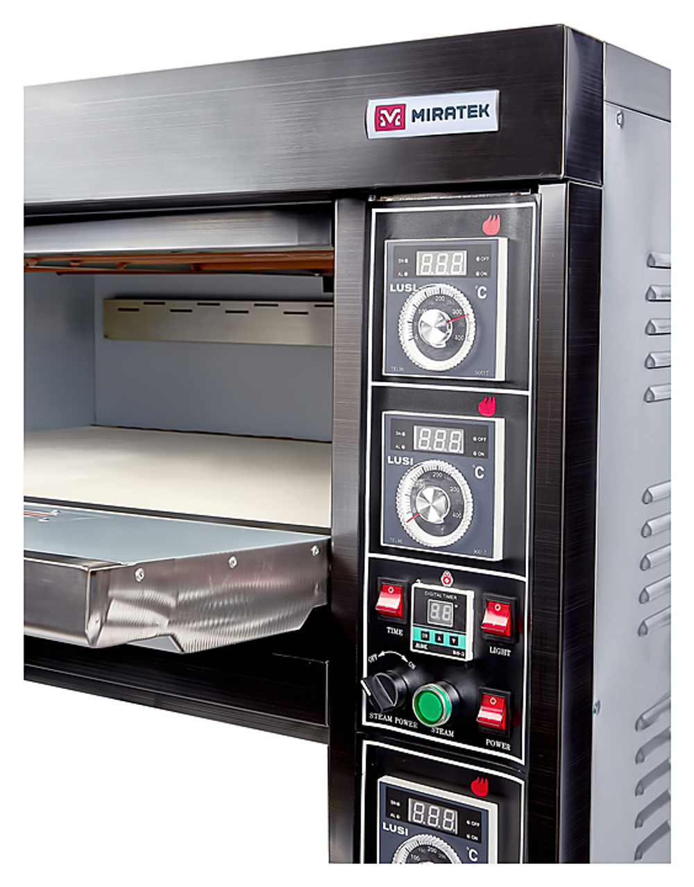 Печь хлебопекарная Miratek BK-24G + каменный под (2 яруса) + пароувлажнение