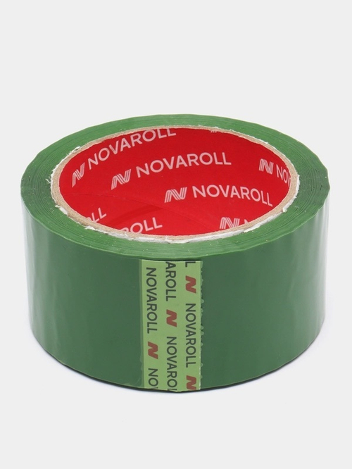 Клейкая лента 48мм х 66м х 43мкм , зеленый , Novaroll