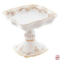 Конфетница квадратная на ножке Queen's Crown Кастел 19см