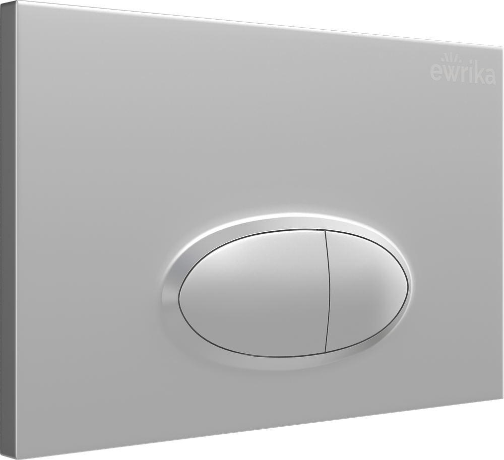 Кнопка смыва для унитаза EWRIKA 0050 пластик, цвет матовый хром