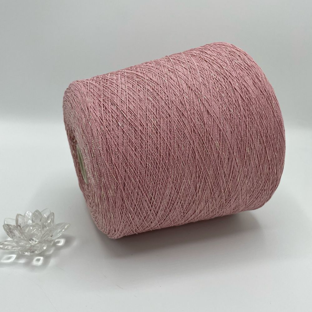 Бобинная пряжа для вязания (200 гр.) LAGOPOLANE 41% хлопок 36% полиамид 18% полиэстер 5% люрекс