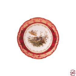 Набор глубоких тарелок Repast Охота красная Мария-тереза 23 см (6 шт)