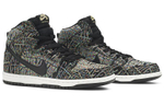 Nike Dunk SB comfortable and versatile high-top sneakers for men and women with the same black color