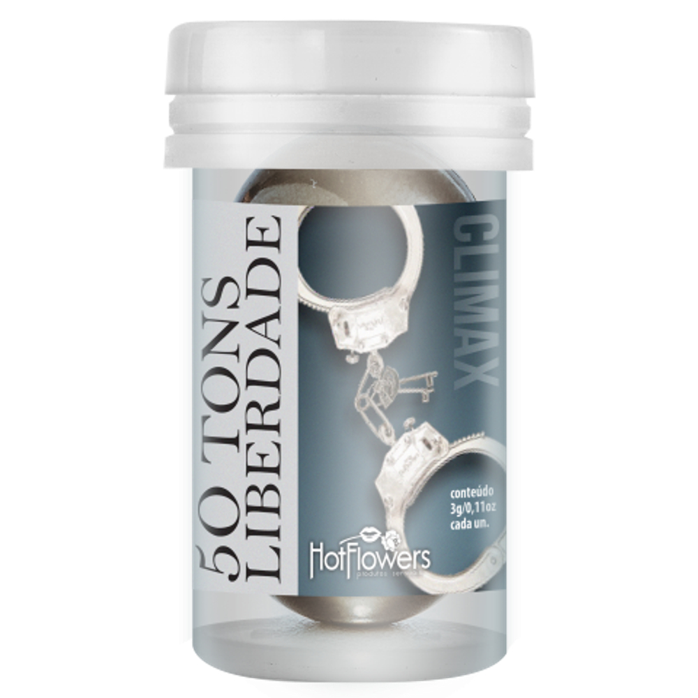 Лубрикант 50 TONS CLIMAX на масляной основе в виде 2-х шариков с охлаждающе-разогревающим эффектом