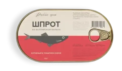 Шпрот копченый в т/с 175гр. "Роскон" Калининградская область.