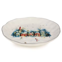 ТАРЕЛКА ОБЕДЕННАЯ AGNESS "С НОВЫМ ГОДОМ!" 28*4 СМ