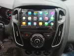 Магнитола для Ford Focus 3 2011-2019 (поддержка автопарковки, черная) - Kuberg QLed+2K, Android 14, TS105, Быстрейшая, CarPlay, SIM-слот