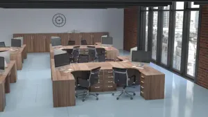 Офисная мебель Арго темный шимо