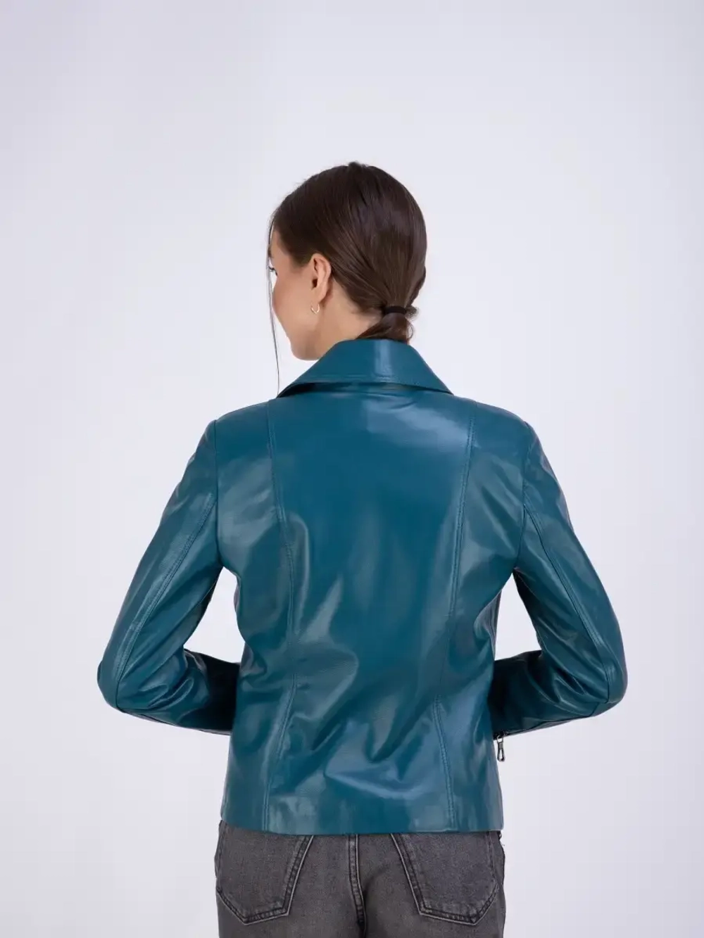 Косуха кожаная куртка женская Турция