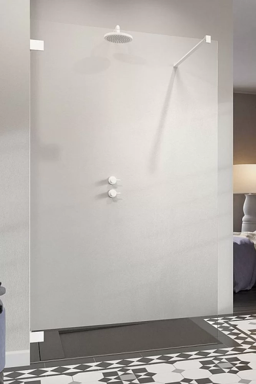 Душевое ограждение Radaway Essenza Pro White Walk-in 115 10103115-04-01 стекло прозрачное/профиль белый матовый